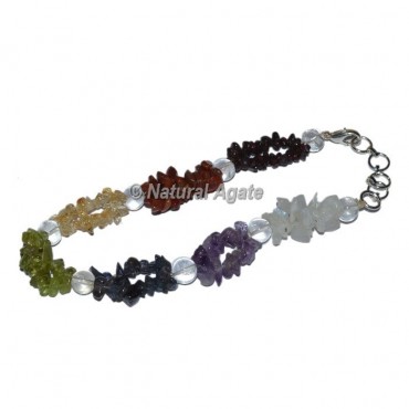 7 Chakra Chips Stone Anklets