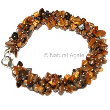 Tiger Eye Hand Made Chisp Bracelets