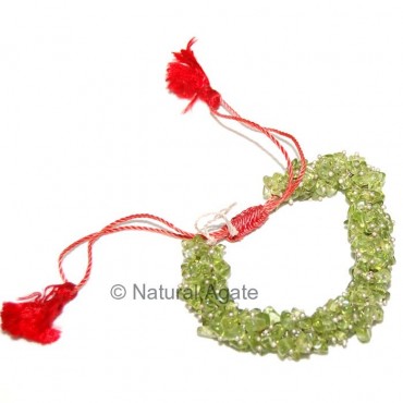 Peridot Hand Made Chips Bracelets