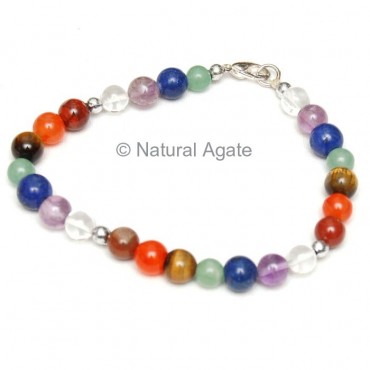 High Quality Round Beads Chakra Bracelets