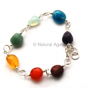 Chakra Tumbled Bracelet