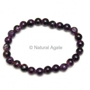 Amethyst Round Beads Bracelet