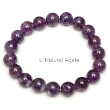 High Grade Amethyst Beads Bracelet