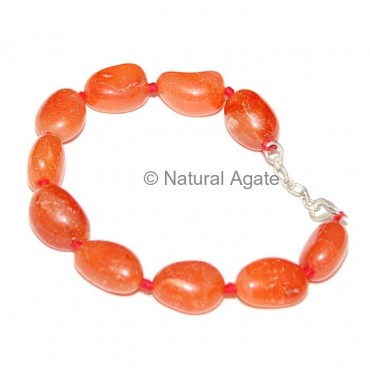 Red Carnelian Tumbled Bracelet