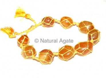 Yellow Onyx Tumbled Bracelet