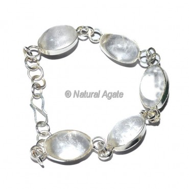 Crystal Quartz Shiva lingam Bracelets