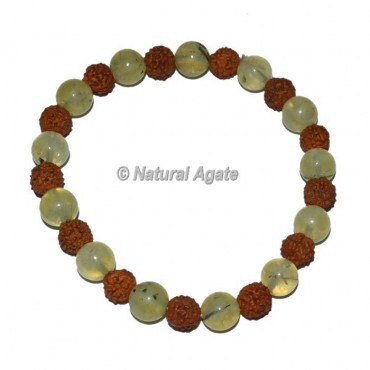 Rudraksha Bracelets With Prahnite