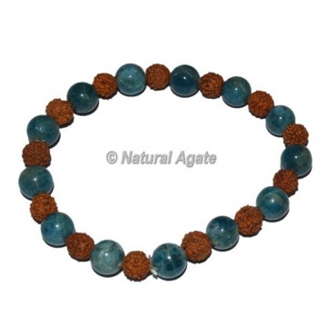 Kyanite with Rudraksha bracelets