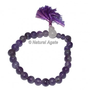 Rose Quartz with Amethyst Power Bracelets with
