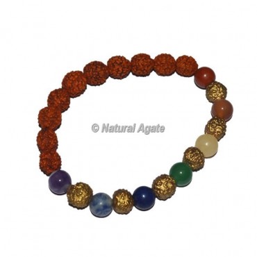 Rudraksha With Seven Chakra Bracelets