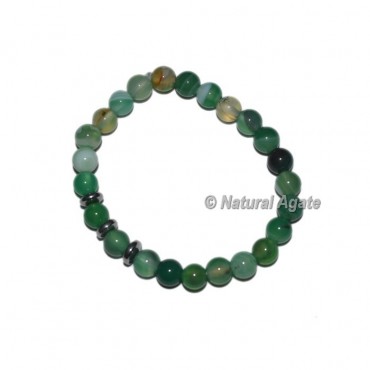 Agate Green Banded Onyx  Bracelets