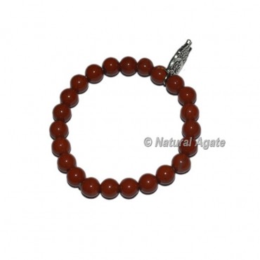 Red Jasper Gemstone Bracelets with Owl