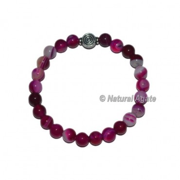 Pink Onyx Gemstone Bracelets with Choko Reiki