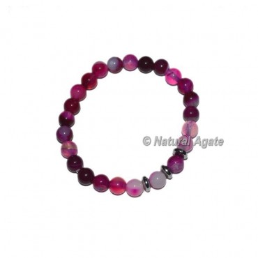 Pink Onyx Gemstone Bracelets