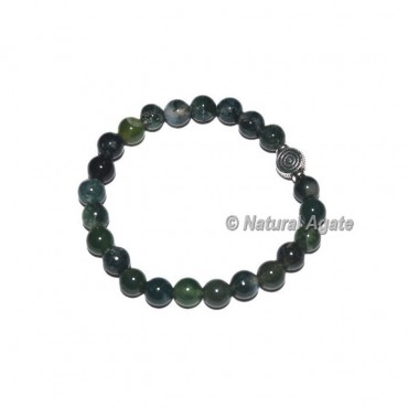 Moss Agate Gemstone Bracelets with Choko Reiki