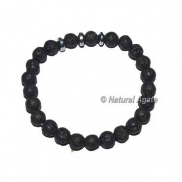 Lava Stone Gemstone Bracelets