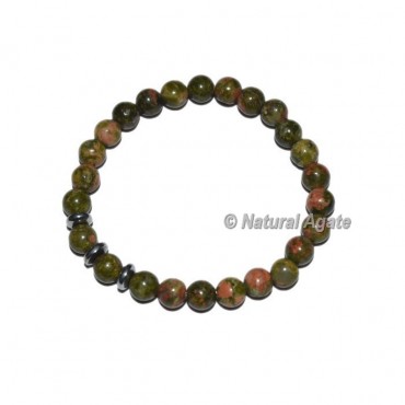 Unakite Gemstone Bracelets