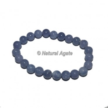 Light Blue Lace Agate Gemstone Bracelets