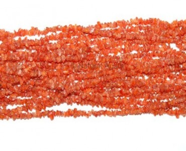 Red Carnelian Chips Beads String