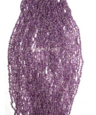 Amethyst Chips Beads String