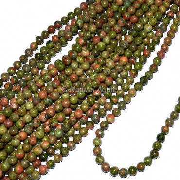 Unakite Round Beads String