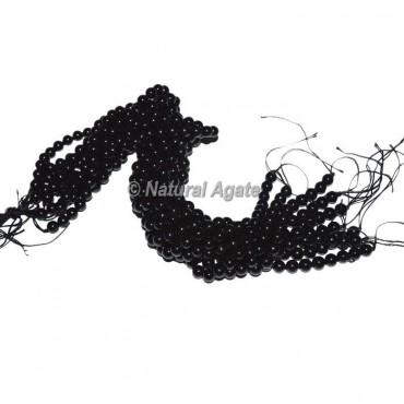 Black Obsidian Agate Beads