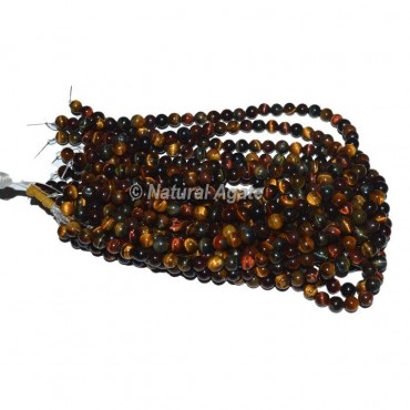 Red Tiger Eye Agate Beads