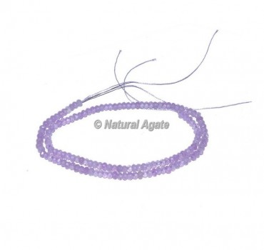 Brazilian Amethyst Faceted Rondelle Beads