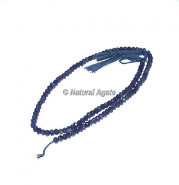 Iolite Faceted Rondelle Beads