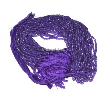 Amethyst Mini 4 mm Rondelle Beads