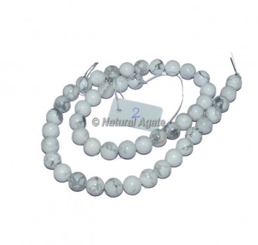 Howlite Agate Beads