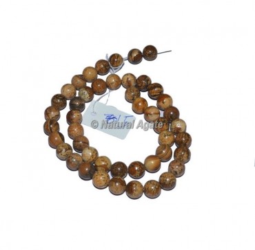 Picture Jasper Agate Beads