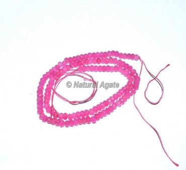 Pink Agate Gemstone Beads