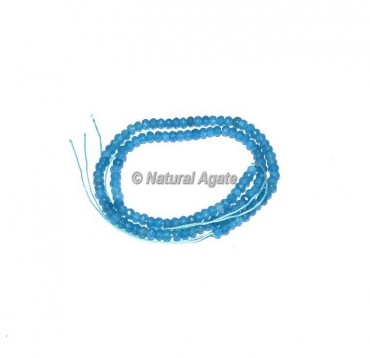 Blue Agate Gemstone Beads