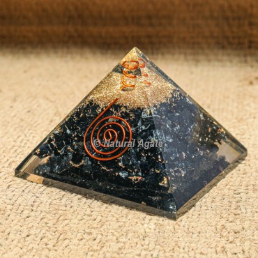 Black Tourmaline EMF protection Orgonite Pyramid