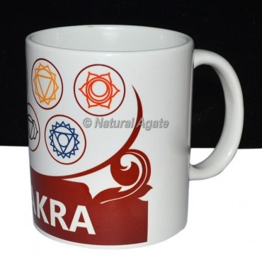 Red Printed Chakra Cup