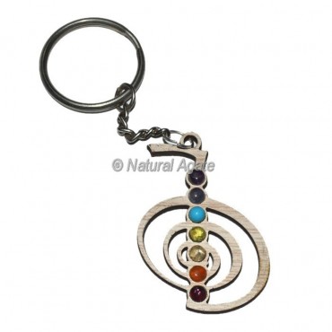 Choko Reiki Chakra Wood Keychain