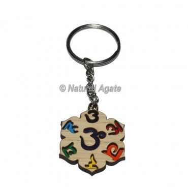 Seven Chakra Sanskrit Keychain