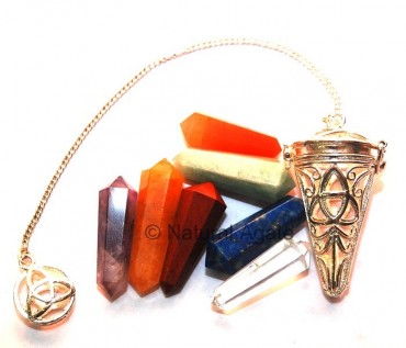 Chakra Cage Pendulums with Double point
