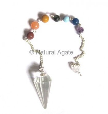 Crystal Quartz Chakra Pendulums