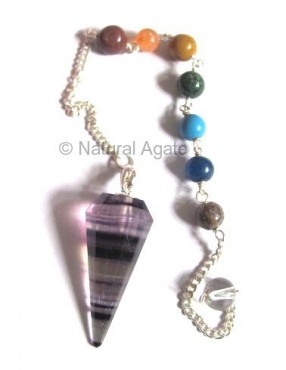 Multi flourite chakra Pendulums