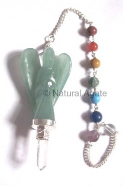Green Aventurine Angel Chakra Pendulums