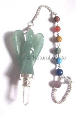 Green Aventurine Angel Chakra Pendulums