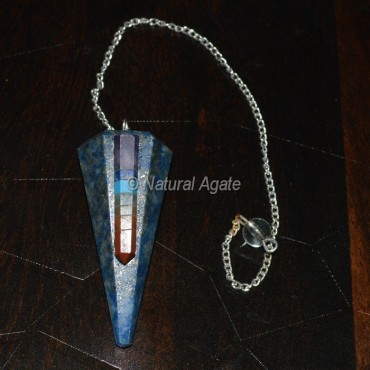 Lapis Lazuli Pendulums with Chakra Point