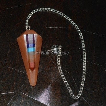 Peach Aventurine Pendulums with Chakra Point