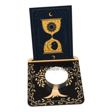 Tree of Life With Hour Glass Symbol Tarot Card Holder