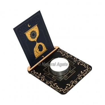 Yantra Printed Hour Glass symbol Tarot Card Holder