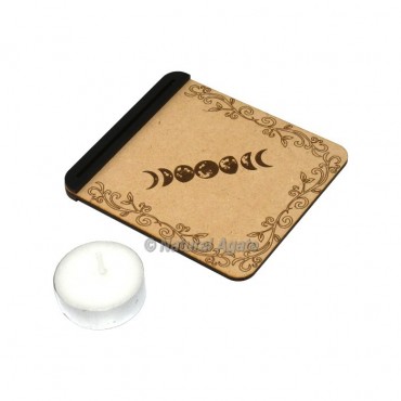 Wooden Moon Phase Tarot Card Holder