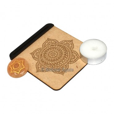 Engraved Solar Plexus Tarot Card Holder