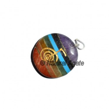 Choko Reiki Bonded Chakra Disc Pendants